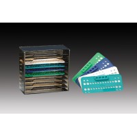 Plasdent ORTHO BRACKET TRAYS/ In White, Dk.Blue, Turquoise, & Aqua  (25pcs/box)